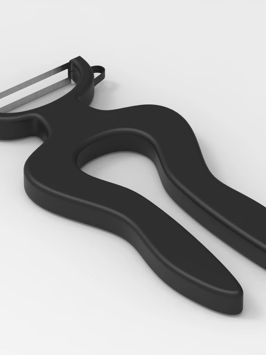 Skræller by Hedvig Djurhuus is a vegetable peeler with a special grip designed to support individuals with weaker wrists or arthritis, allowing them to use less effort when peeling vegetables.